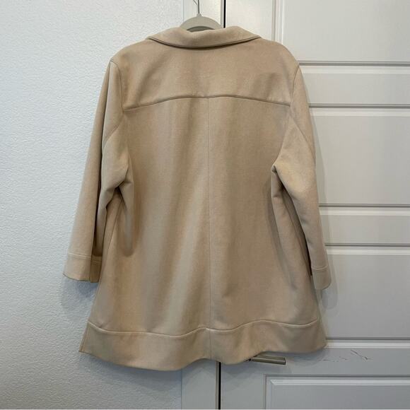 Tuckernuck Bone Suede Margot Stand Collar Blouse - Picture 4 of 6